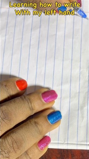 Learning how to write with my left hand
