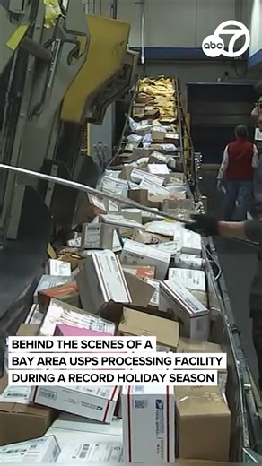 Ever wondered how your holiday packages arrive so quickly? New robotics at the U.S. Postal Service's San Francisco facility are processing over 275,000 items daily. This tech helps the USPS handle the record $1 trillion expected in online spending this season. Read the full story here: https://abc7news.com/18270419/ | ABC7 News
