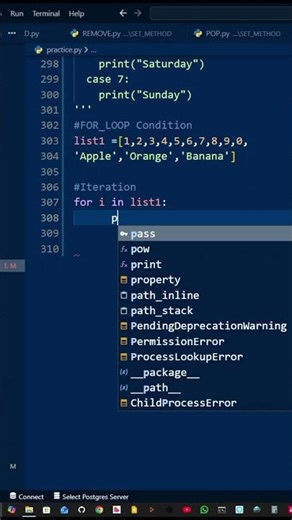 For_Loop In Python list #pythonprogramming #coding