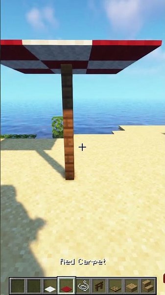 How to build sun loungers in Minecraft!