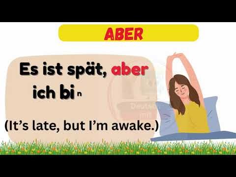 German Conjunction "aber" Explained with Daily Sentences