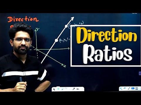 Direction Ratios Of A Line | How To Find The Direction Ratio Of A Line Explained By Aman Sir