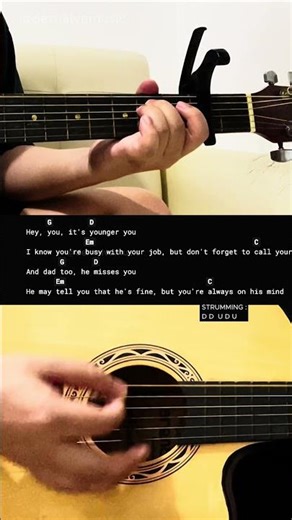 Younger You - Miley Cyrus | Easy Guitar Tutorial For Beginners #guitarlesson #shorts