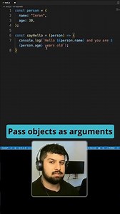 Pass Objects As Arguments In JavaScript