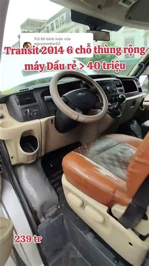 💥Máy Dầu, Ford Transit 2014, tải van 6 chỗ 890kg chuyên chạy phố, khám dài,