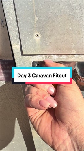 Day 3 Caravan Fitout and backyard studio makeover. Today I started getting some of the wall panelling up, created a temporary bench top and did some cleaning #caravanrenovation #diy #newproject