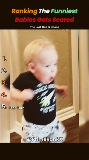 Ranking The Funniest Babies Gets Scared 😍😘