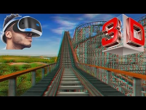 3D - RCT3 - (Dominator) 3D anaglyph Roller Coaster Red/Cyan Glasses Stereo