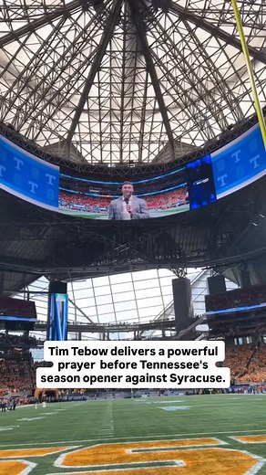 143K views · 2.1K reactions | Tim Tebow led Mercedes-Benz Stadium in a powerful prayer ahead of Tennessee’s season opener against Syracuse. This is awesome! ❤️✝️ #fyp #jesus #prayer #timtebow #tennessee #syracuse #football #collegefootball | Christhlete | Facebook