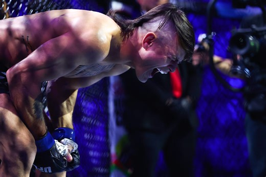 Watch Diego Lopes break down in tears backstage after UFC 314 loss