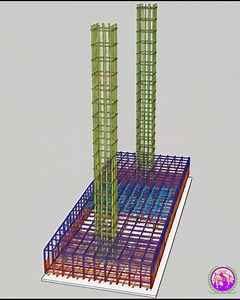Visualizing the strength beneath the structure. A detailed look at the reinforcement arrangement of a combined footing using 3D modeling. Precision is the key to stability. 🏗️ ​#CivilEngineering #Construction #Architecture #StructuralEngineering #Building #CivilEngineer #Satisfying #Concrete #3DAnimation #Viral | CiviL Engineers