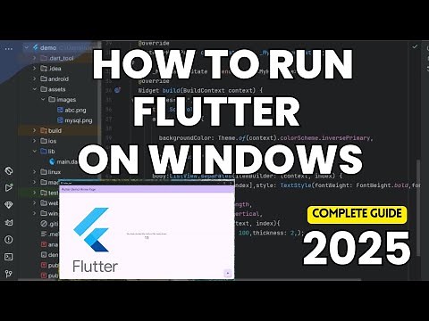 How to Run Flutter App on Windows🔥| Flutter Tutorial