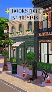 Building a Bookstore in The Sims 4 #sims4 #sims4build #thesims4 #ts4speedbuild #sims4game #sims4cc
