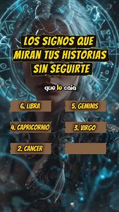 3.4K views · 577 reactions | Los signos que miran tus historias sin...
