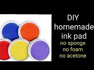 How to make ink pad at home |No sponge,foam,acetone|Sayantika's Crafts