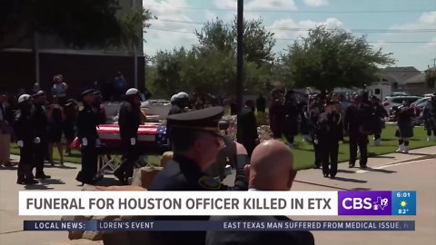 Funeral held for Houston police officer killed in East Texas
