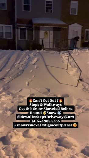 🔥 Snow Removal 🔥 Want some of that Snow Gone ?? 📌 Steps / Walkways 📌 Driveways 📌 Car Dig Outs . CANT Shovel ? No Worries ‼️⛄️❄️ TEXT KC 443.985.5336 with Location & Area Needing Cleaning 🔥 Car Brushing Included 🔥 . Snow is Expected Again Sunday 😩 Get “THIS” Snow Gone Before Round 2 🏁 #phoneboss #snowremoval #baltimore