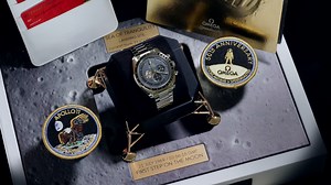 14K views · 63 reactions | “I know the sky is not the limit, because there are footprints on the Moon—and I made some of them!“ This amazing watch and all its amazing details, dont stop amazing us. @omega Speedmaster Apollo 11 50th Anniversary Limited Edition  SHOP  https://bit.ly/Hermann-Apollo11OmegaWatch | Juwelier & Pfandhaus Hermann | Facebook