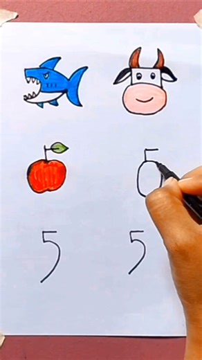 Drawing with no 5 #drawing #shorts