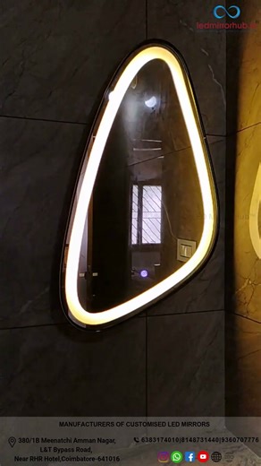 ✨ Infinity Glass LED Mirror — Modern Luxury for Your Home ✨