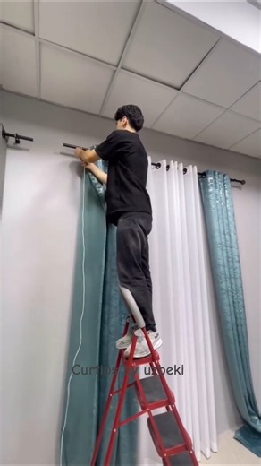 How to install curtain with hacks #homedecor #diy #tips #tricks