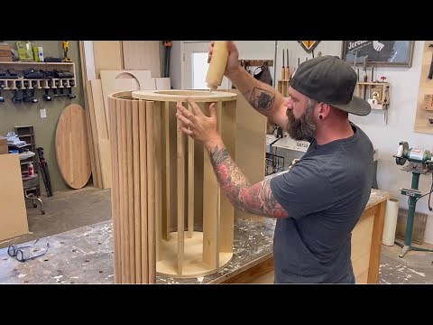 Easy Round Dining Table || You Could Totally Build This!!!