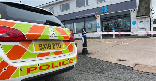 Detectives probe Co-op robbery as raider hurt by 'small explosion' - updates