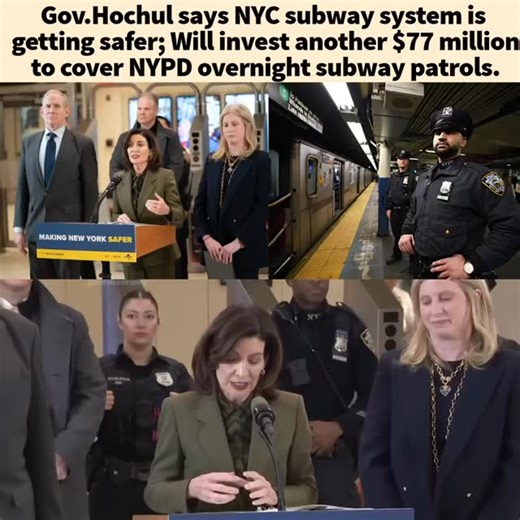 New Yorkers | Gov. Kathy Hochul, the MTA and the NYPD announced today New York City's subway system is getting safer, despite a recent string of... | Instagram