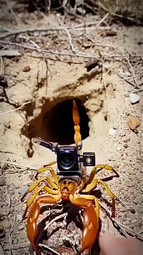 Tiny Camera Inside a Scorpion Burrow 🦂 | Hidden Underground World