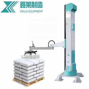 [Hot Item] Automatic Box Palletizing Machine for Stacking Water Bottle Cartons and Palletizing Film Packs on Pallet Palletiser