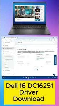 Dell 16 DC16251 Driver Download & Install | Windows 10/11