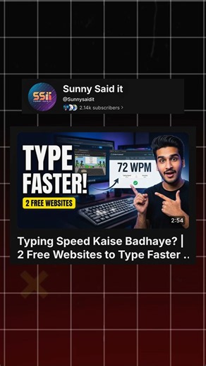 2 Free Websites to Improve Your Typing Speed ⌨️