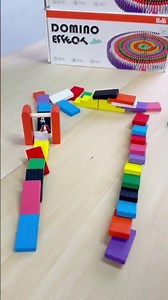Amazing Domino Spiral Challenge | Colorful Domino Chain Reaction #satysfingvideo #shorts