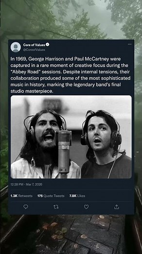 Rare Studio Moment: The Beatles Recording Abbey Road 🔥#BeatlesHistory #AbbeyRoad #1960s #Shorts