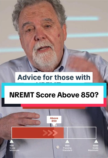 Our remediation programs and PASS apps are linked in our bio! Here's our advice for those with an NREMT score above 850... #nremt #emtschool #emtstudent #nremtprep #ems