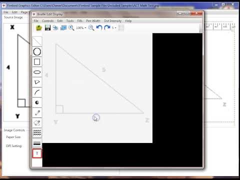 Creating a Braille Graphic Image in the Firebird Graphics Editor