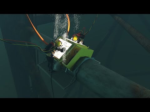 Offshore Platform Hyperbaric Welding | DCN Diving Micro-Habitats Animation | Offshore Animation