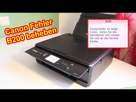 Canon Fehler B200 beheben – Lösung - Canon Pixma Druckerfehler b200 löschen & reseten & entfernen
