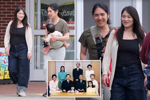 Japan’s Princess Mako, who gave up royal life to marry a commoner, spotted with little heir — after fleeing NYC for burbs