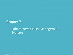 Quality Management in Clinical Chemistry