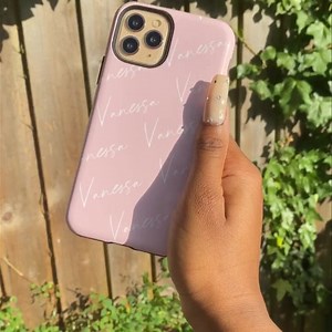 Bloom white script name phone case. ONLY available on 👉 @livexmaintain https://livexmaintain.com/pages/personalised-phone-cases Link in bio #livexmaintain | Live X maintain