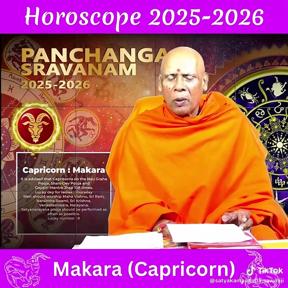 Capricorn Panchanga Sravanam Predictions 2025-2026
