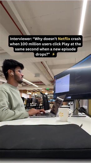 Bhavesh Vaswani | This isn’t about bigger servers - it’s about smart system design. Comment "link" for system design resource. ⸻ 1️⃣ Content Is Pre-Cached... | Instagram