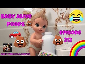 Baby Alive Lucy Poops in the Car Episode 312 Sick Baby Alive Accident