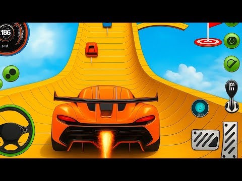 Mega Ramp Monster Car Racing 3D - Extreme Car Stunts - Android Gameplay