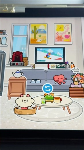Toca Boca Free Kitchen + Living Room Free House Design