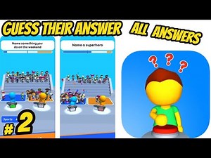 Guess Their Answer Game Gameplay Walkthrough All Levels All Answers and Won All Rounds (iOS-Android)