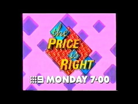 The Price Is Right Australia Channel Nine Promo 1994