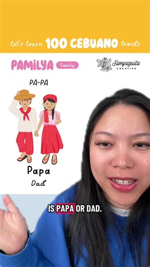The #Cebuano word for dad is papa! This is our 68th word in the #Learn100CebuanoWords series. Follow for more! #bisaya #pinoy Help keep our languages spoken in Filipino homes around the world! As kids get more exposed to int’l media, help them stay connected to our #Filipino roots. 📕 “Let’s Learn 100 Cebuano Words“ book is on Amazon! Get a copy now 👉 https://amzn.to/493JzLz
