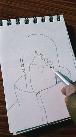 Day-4 to draw akatsuki member sketch. #anime #audio #ackerman #akaki #lastairbender #legendofkorra